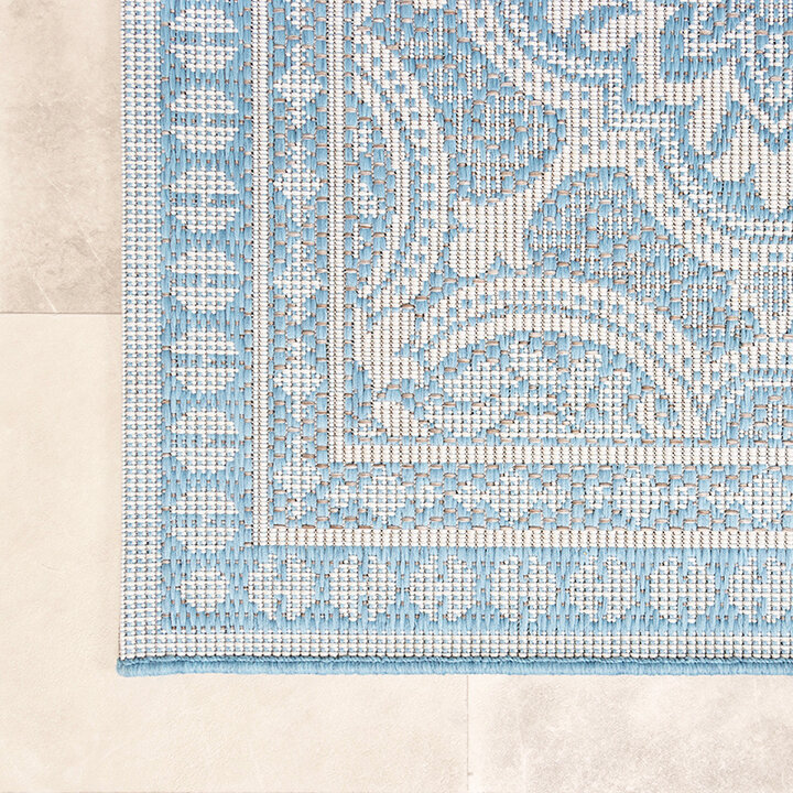Tapis d'extérieur - Summer Oriental Bleu Clair - 6