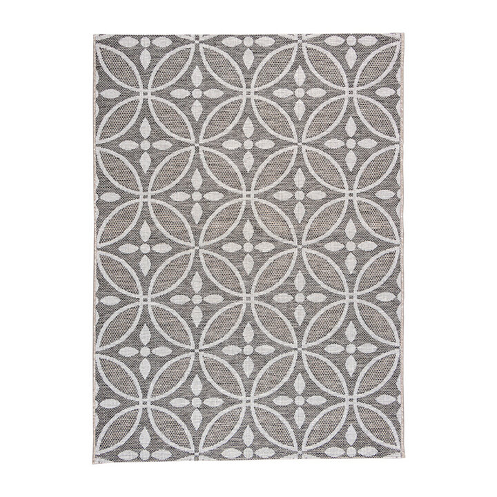 Tapis d'extérieur - Summer Pattern Gris - 1