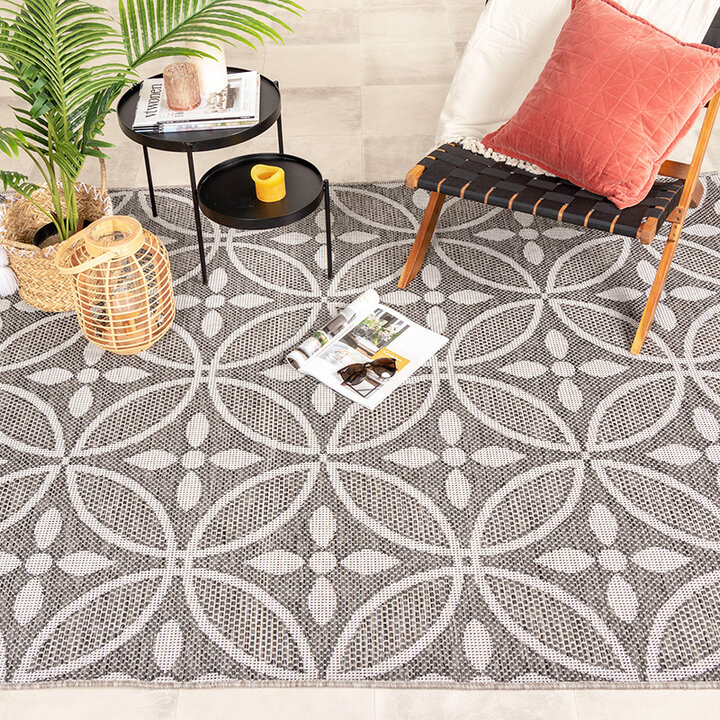 Tapis d'extérieur - Summer Pattern Gris - 3