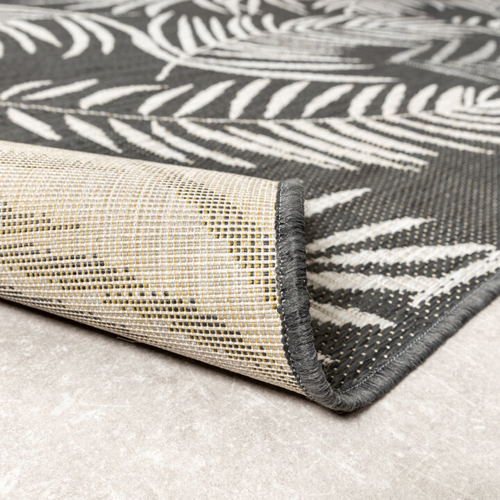 Tapis d'extérieur - Malta Leaves Noir - 7