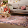 Tapis vintage - Lily Medaillon Rose - thumbnail 3
