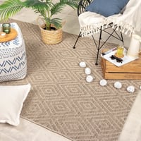 Tapis d'extérieur en jute - Fora Tile Naturel