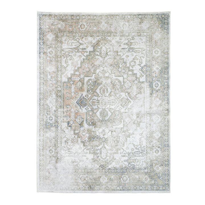 Tapis lavable - Nova Aztec Vert Olive - 1