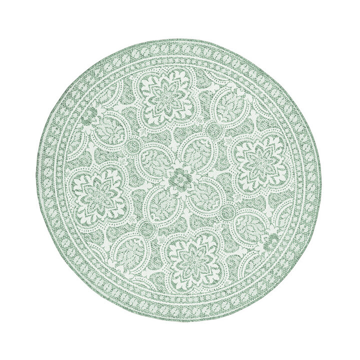 Tapis d'extérieur rond - Summer Oriental Vert - 1