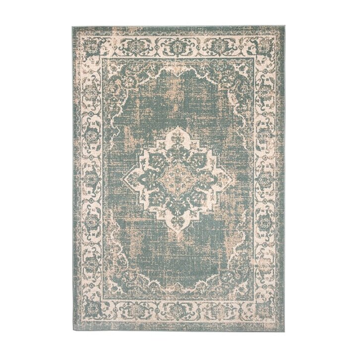 Tapis vintage - Spring Medaillon Vert/Crème - 1