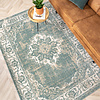 Tapis vintage - Spring Medaillon Vert/Crème - thumbnail 3
