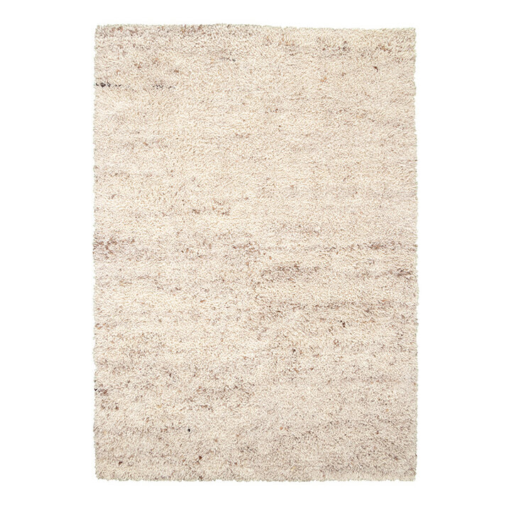 Tapis en laine à poils longs - Royal Crème/Taupe Mélangé - 1