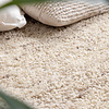Tapis en laine à poils longs - Royal Crème/Taupe Mélangé - thumbnail 4
