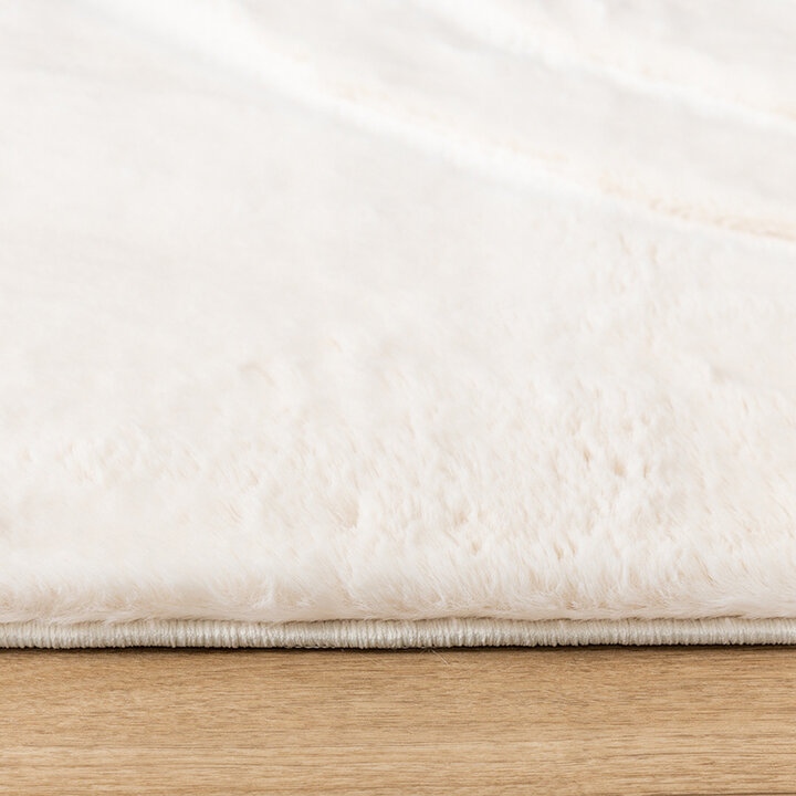 Tapis doux à poils longs - Carvy Arches Crème - 5