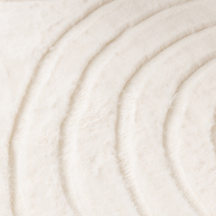 Tapis doux à poils longs - Carvy Arches Crème - 6