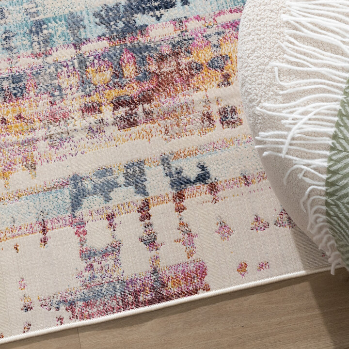 Tapis d'extérieur - Joya Grunge Multicolore - 2