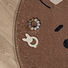 Tapis rond rétro - Sammy Bear Marron - thumbnail 4
