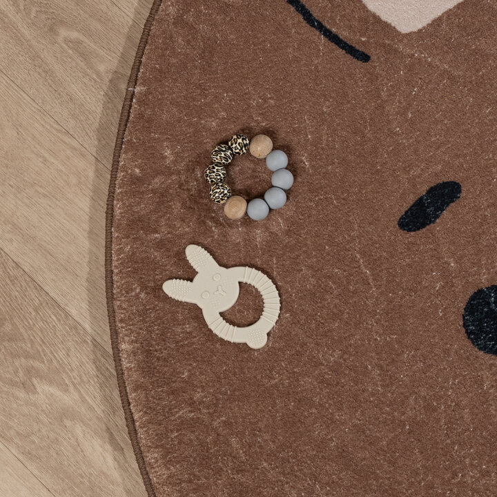 Tapis rond rétro - Sammy Bear Marron - 4