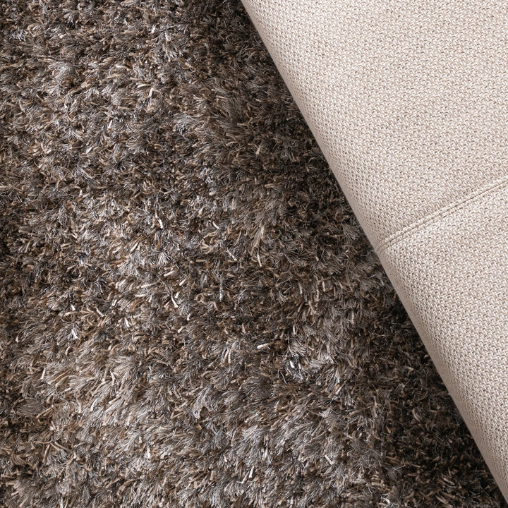 Tapis shaggy ovale - Grace Gris - 2