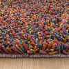 Tapis en laine à poils longs - Elin Multicolore - thumbnail 4