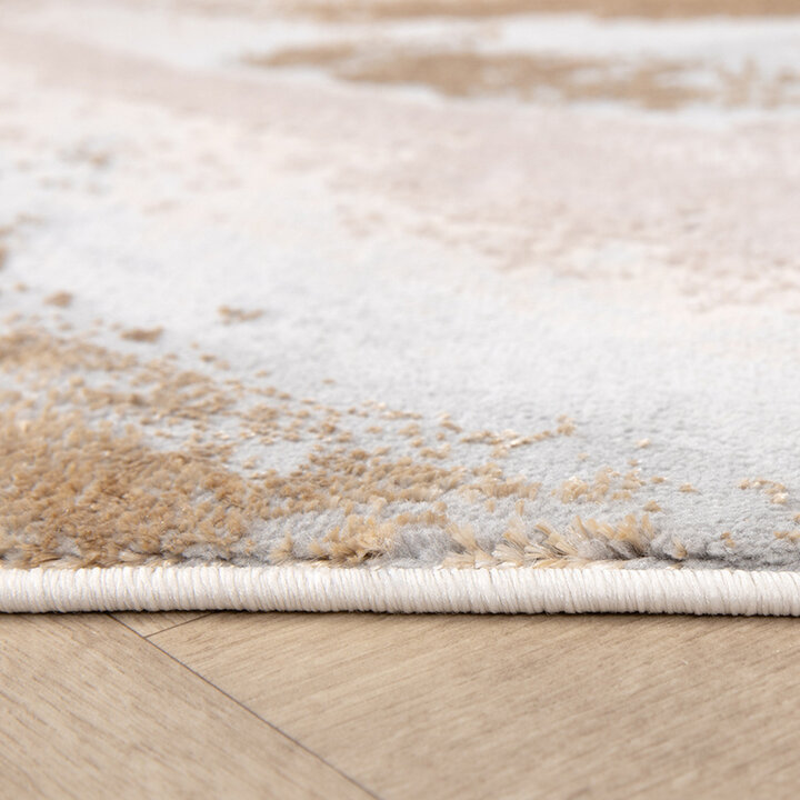 Tapis organique en laine - Leonore Cotto Crème/Marron - 5