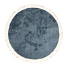 Tapis rond à poils longs - Lofty Fringe Bleu - thumbnail 1