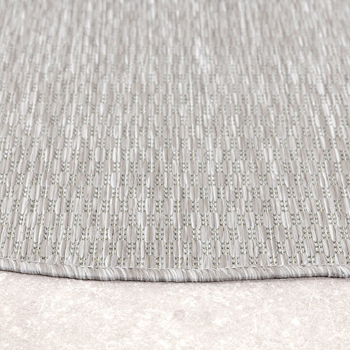 Tapis d'extérieur rond - Costa Gris - 5