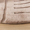 Tapis rond à poils longs - Carvy Curves Taupe - thumbnail 5