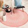 Tapis d'extérieur rond - Summer Azteca Rose - thumbnail