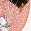 Tapis d'extérieur rond - Summer Azteca Rose - thumbnail 4