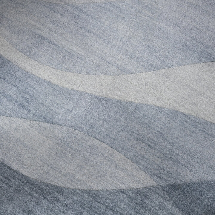 Tapis moderne - Field Bleu/Gris - 4