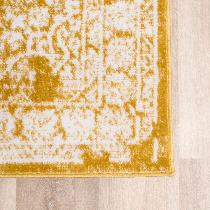 Tapis vintage - Adore Medaillon Jaune - 5