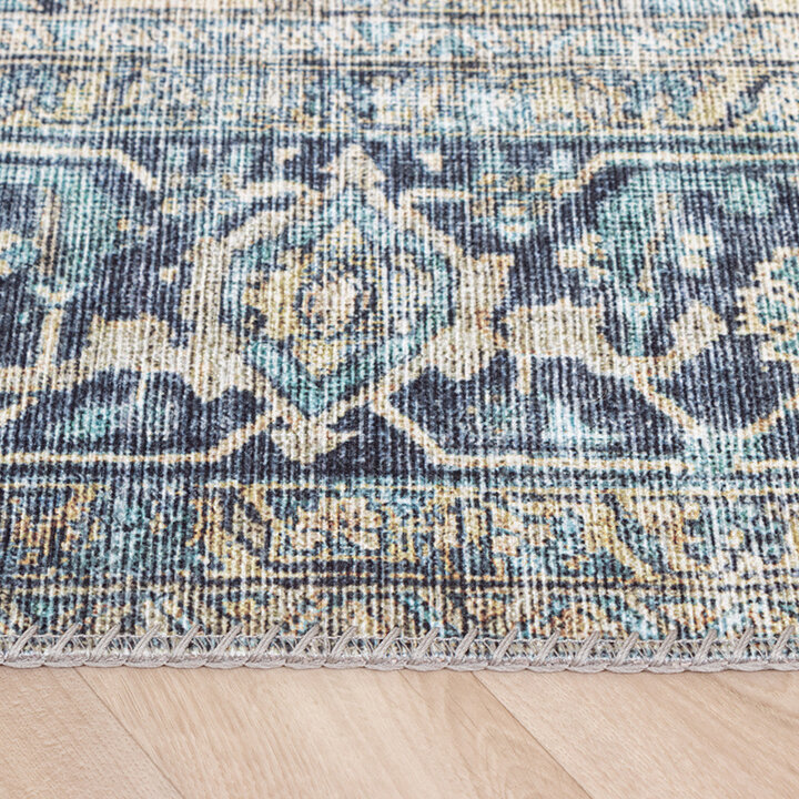 Tapis vintage - Lugan Bleu Clair - 3