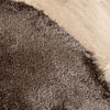 Tapis rond à poils longs - Glorious Argent/Gris - thumbnail 3