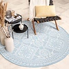Tapis d'extérieur rond - Summer Oriental Bleu Clair - thumbnail