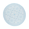 Tapis d'extérieur rond - Summer Oriental Bleu Clair - thumbnail 1
