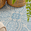 Tapis d'extérieur rond - Summer Oriental Bleu Clair - thumbnail 5
