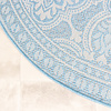 Tapis d'extérieur rond - Summer Oriental Bleu Clair - thumbnail 7