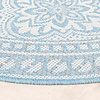 Tapis d'extérieur rond - Summer Oriental Bleu Clair - thumbnail 8