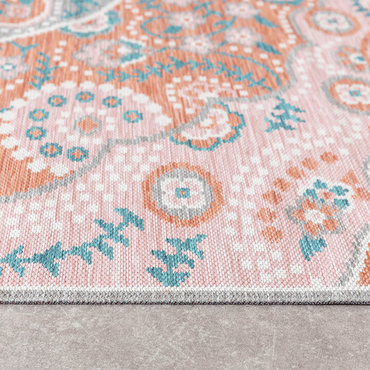 Tapis de balcon - Vedra Medaillon Rose - 5