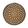 Tapis rond en jute - Henna Maya Naturel - thumbnail 1