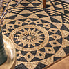 Tapis rond en jute - Henna Maya Naturel - thumbnail 2