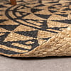 Tapis rond en jute - Henna Maya Naturel - thumbnail 5