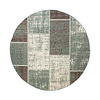 Tapis patchwork rond - Spring Vert/Gris - thumbnail 1