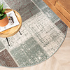 Tapis patchwork rond - Spring Vert/Gris - thumbnail 3