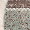 Tapis patchwork rond - Spring Vert/Gris - thumbnail 4
