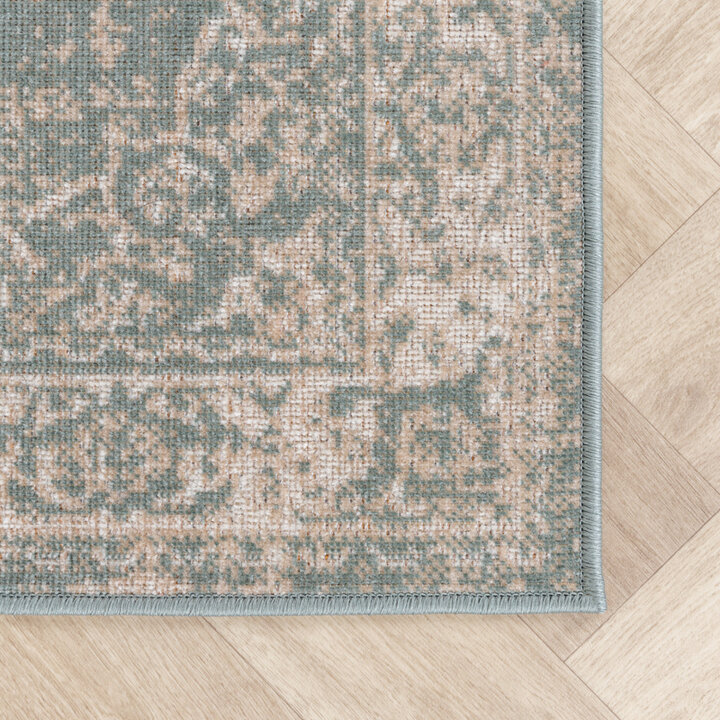 Tapis de jeu berbère - Spring Medaillon Vert/Crème - 4