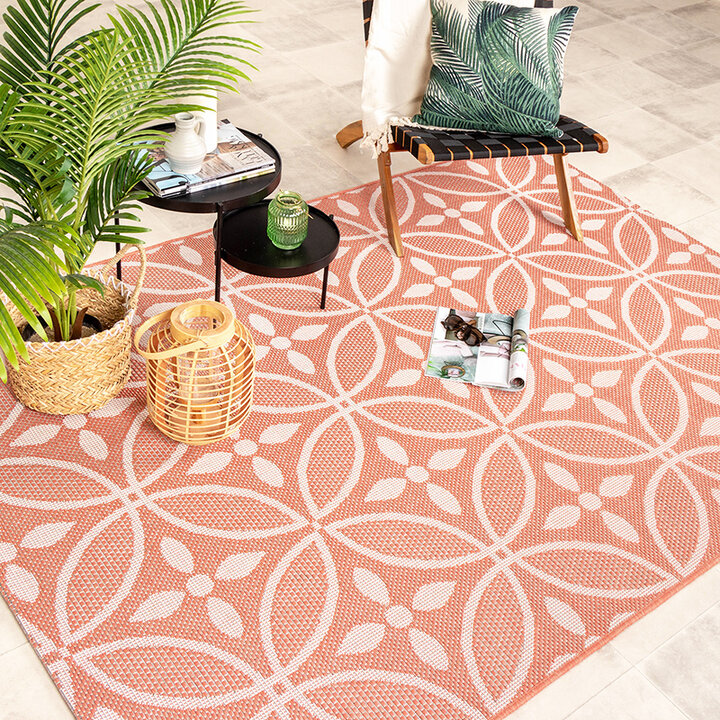 Tapis d'extérieur - Summer Pattern Rose