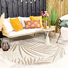 Tapis d'extérieur vintage - Nomad Leaves Crème - thumbnail 4