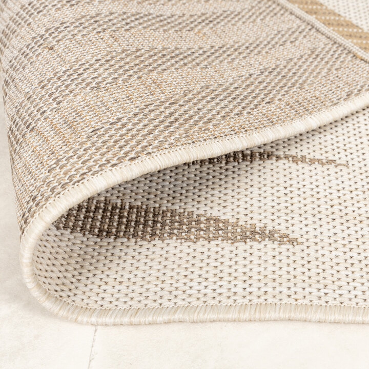Tapis d'extérieur vintage - Nomad Leaves Crème - 8