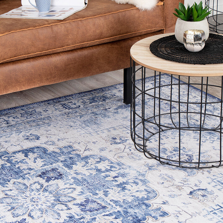 Tapis vintage - Lago Bleu - 4