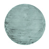 Tapis rond à poils longs - Comfy Supreme Bleu/Vert - thumbnail 1