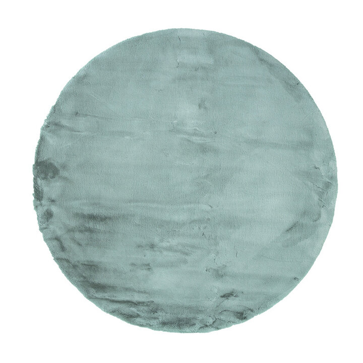 Tapis rond à poils longs - Comfy Supreme Bleu/Vert - 1