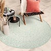 Tapis d'extérieur rond - Summer Azteca Menthe - thumbnail