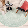Tapis d'extérieur rond - Summer Azteca Menthe - thumbnail 3